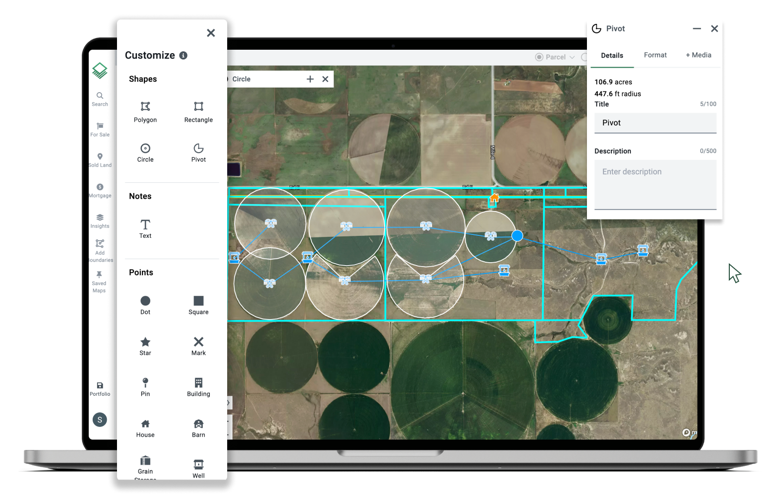 Custom Map With Pivot Radius