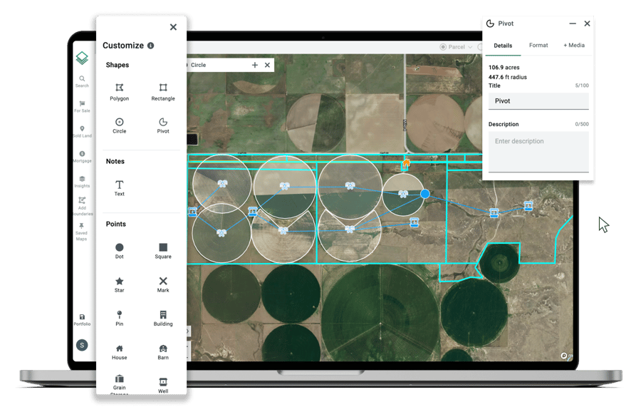 Custom Map With Pivot Radius